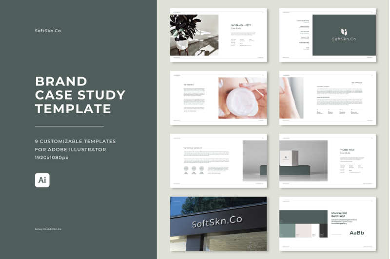 case study template illustrator