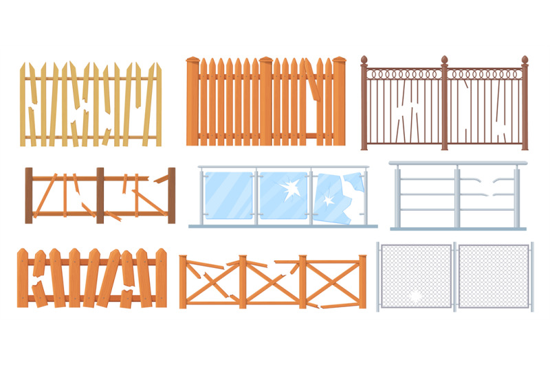 Broken fences. Destroy or break fencing, plank loophole in wood fence