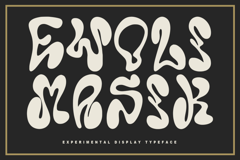 Ewoli Masik Experimental Display Typeface By Maulana Creative ...