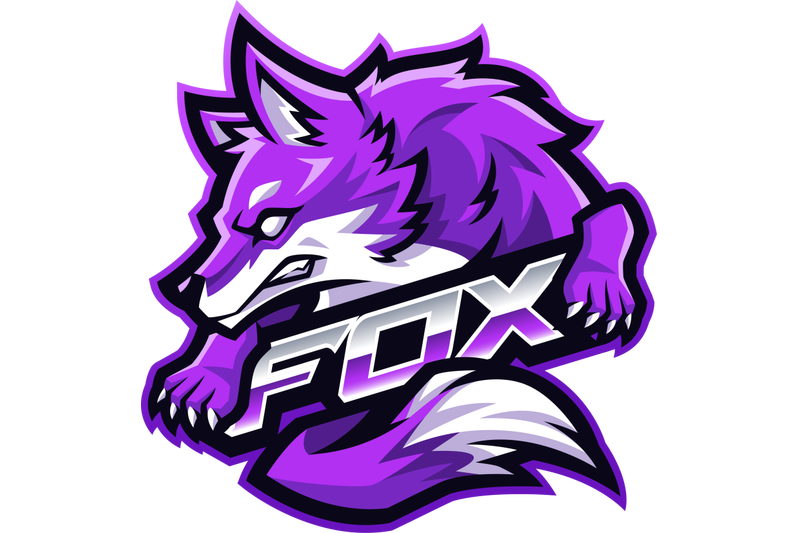 Fox esport mascot logo design By Visink | TheHungryJPEG