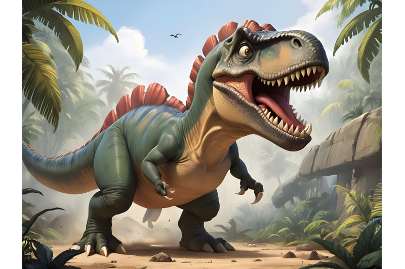 artoon tyrannosaurus rex By dianaxstoyanova | TheHungryJPEG