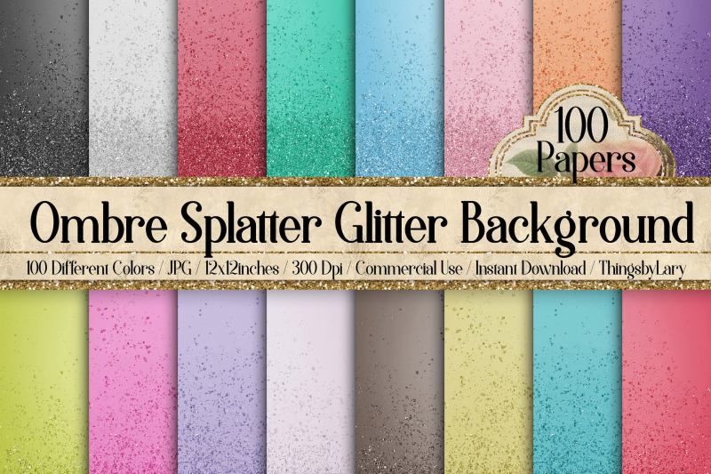 100 Luxury Ombre Splatter Splash Glitter Background By ArtInsider