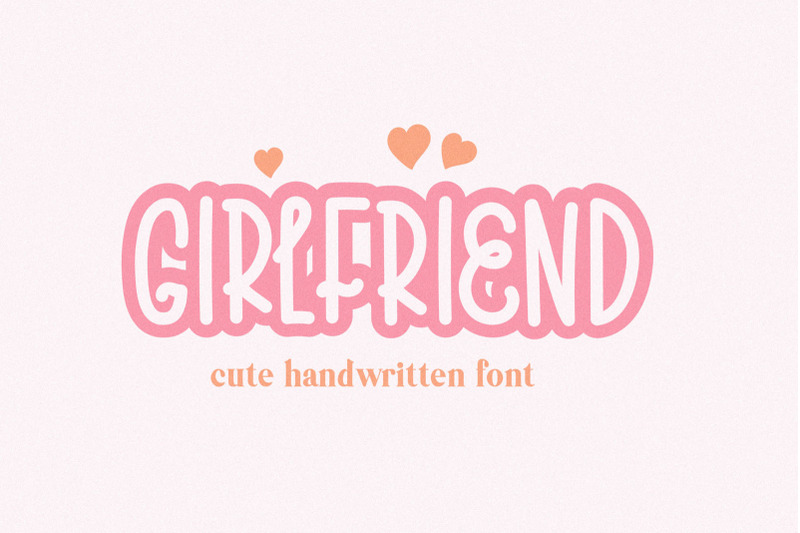 Girlfriend Cute Handwritten Font By Bonfonts | TheHungryJPEG