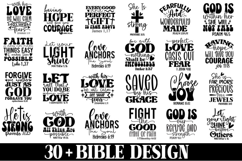 30 + Bible SVG Bundle By joynal8112 | TheHungryJPEG