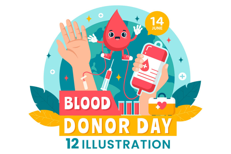 12 World Blood Donor Day Illustration By denayunethj | TheHungryJPEG