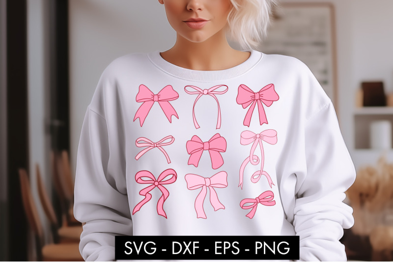 Coquette Bows SVG PNG Cut file By Freeling Design House | TheHungryJPEG