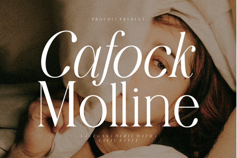 Cafock Molline Elegant Serif Typeface By Alfinart | TheHungryJPEG