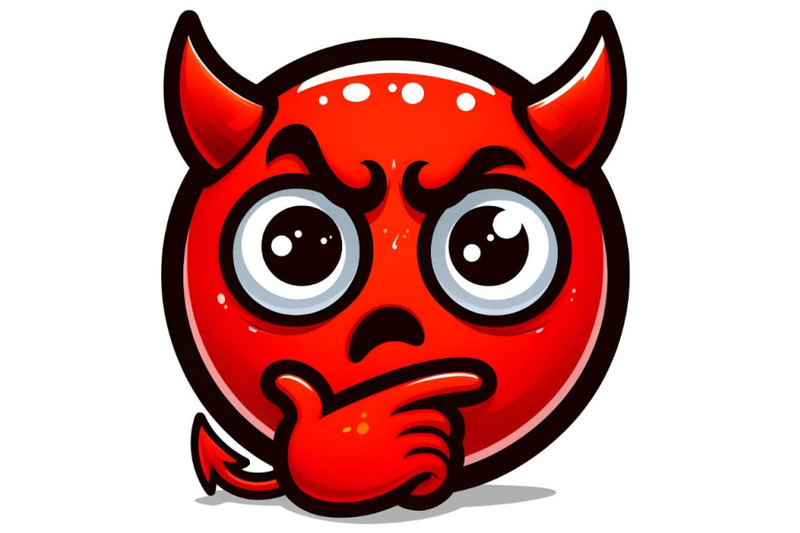 Red devil emoticon By dianaxstoyanova | TheHungryJPEG