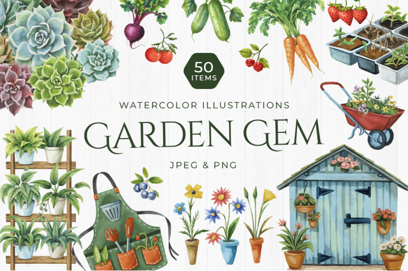 Garden Gem By TheHungryJPEG Crafts | TheHungryJPEG