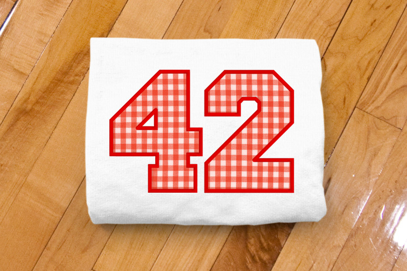 Varsity Numbers Bundle | Applique Embroidery By Designed by Geeks