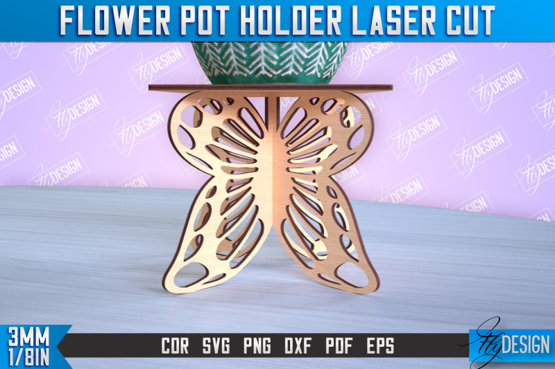 Flower Pot Holder Laser Cut | Flower Design | Home Laser Cut Design ...