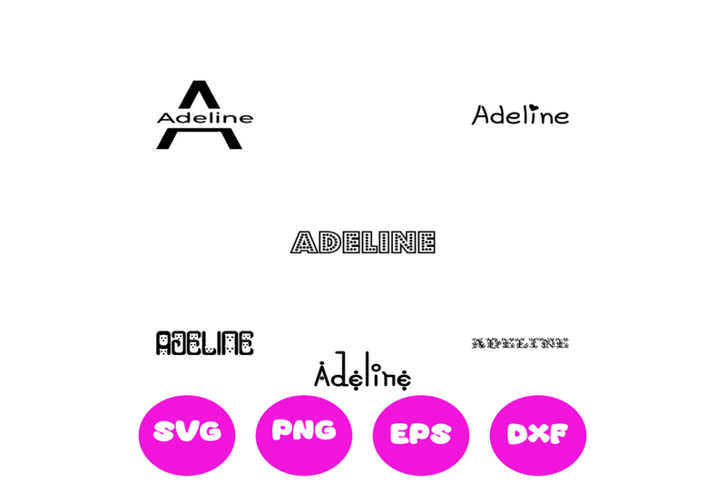 ADELINE GIRL NAMES SVG CUT FILE By Brilliant Digital Designs ...