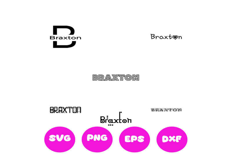 BRAXTON BOY NAMES SVG CUT FILE By Brilliant Digital Designs | TheHungryJPEG