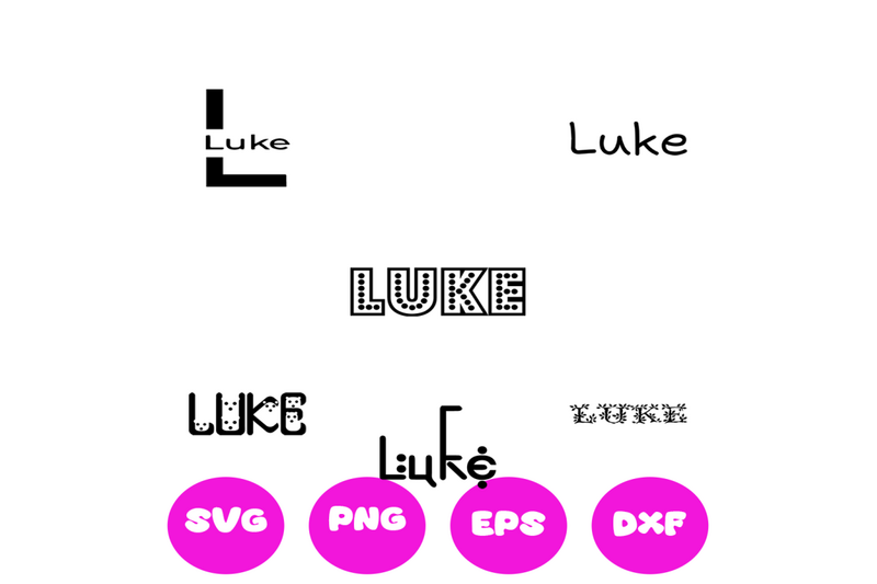 LUKE BOY NAMES SVG CUT FILE By Brilliant Digital Designs | TheHungryJPEG