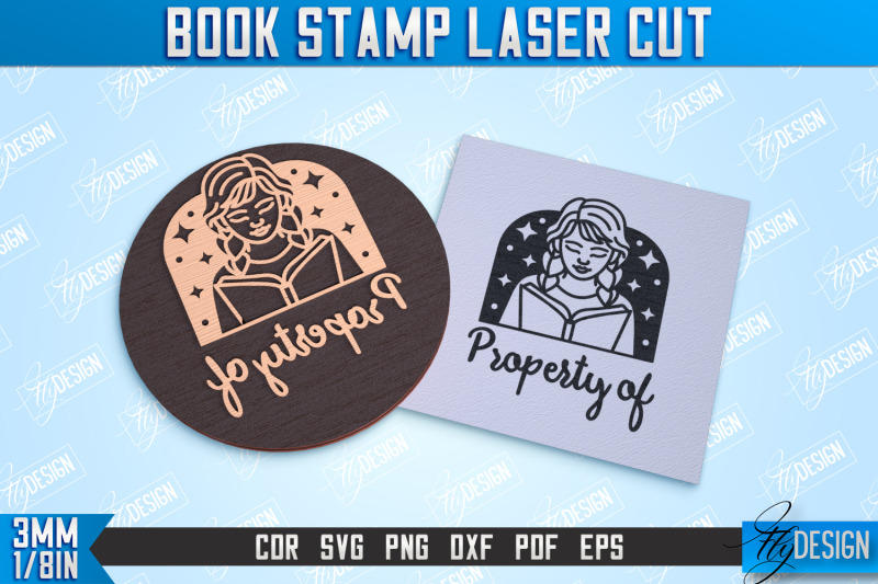 Book Stamp Laser Cut | Teachers Stamp | Wooden Stamp | Lettered Stamp ...