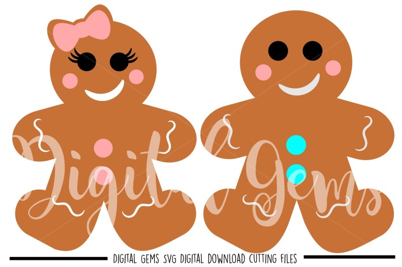 Gingerbread People Svg Eps Dxf Cdr Ai Png Fines Scalable Vector Graphics Design Best Free Svg Cut Files