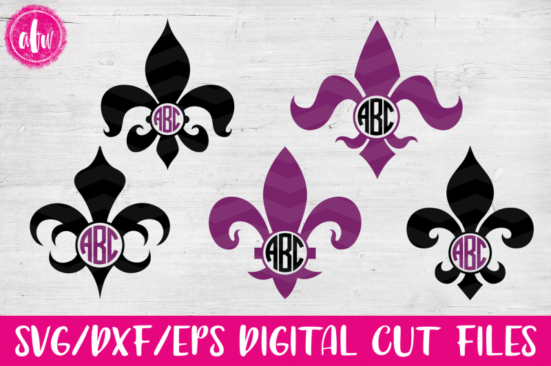 Download Free Monogram Fleur De Lis Svg Dxf Eps Cut Files Crafter File Free Svg Files Quotes