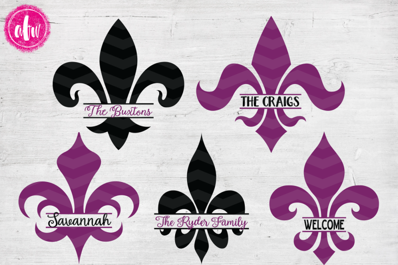 Free Split Fleur De Lis Svg Dxf Eps Cut Files Crafter File Free Download Svg Cut Files