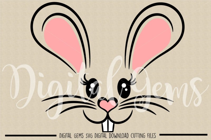 Free Easter Bunny Rabbit Face Svg Dxf Eps Png Files Crafter File 5846 Best Free Svg Cut Files Images In 2019