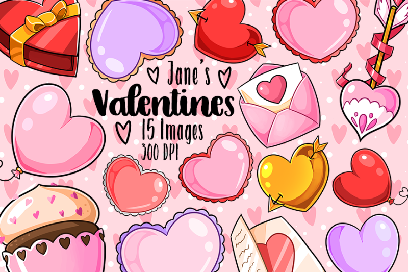 Kawaii Valentines Day,Valentines Day Clipart,Valentines Clipart,Heart...