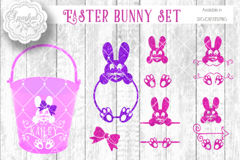 Download Free Easter Bunny Monogram Frames Svg Cutting Files Crafter File Svg Free Best Files Cut