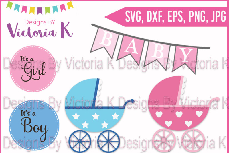 Free New Baby Baby Boy Baby Girl Pram Bunting Svg Dxf Cricut Silhouette Cut Files Svg Download Svg Files Horse And Equestrian