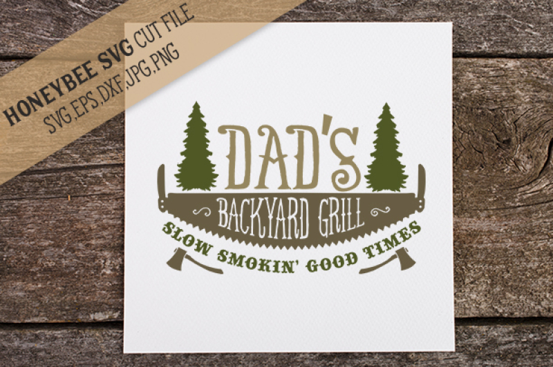 Download Free Free Dad S Backyard Grill Crafter File PSD Mockup Template