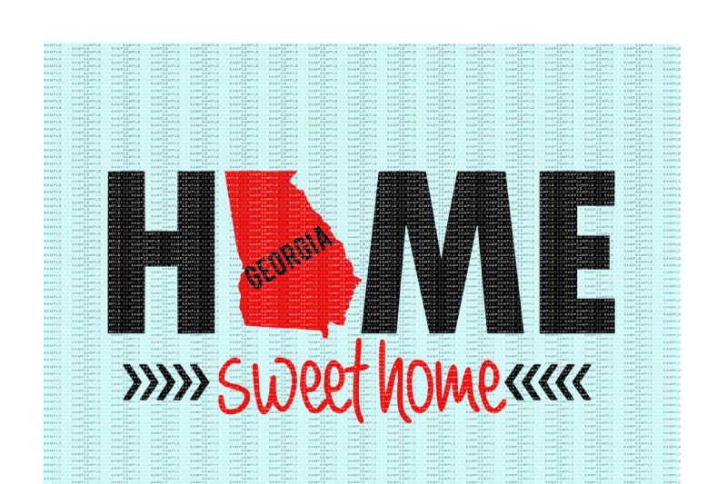 Download Free Georgia Home Sweet Home Cutting Printing Files Crafter File Free Svg Cut Files Download