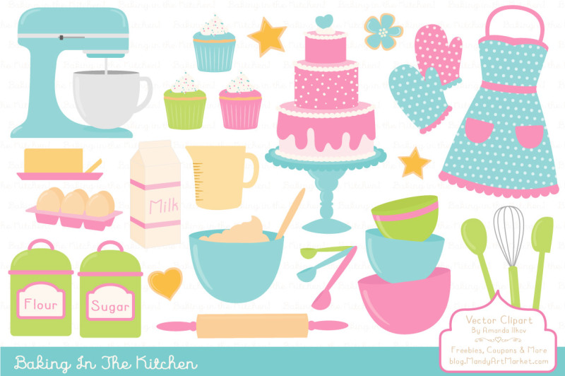 Fresh Baking Clipart & Vectors By Amanda Ilkov | TheHungryJPEG