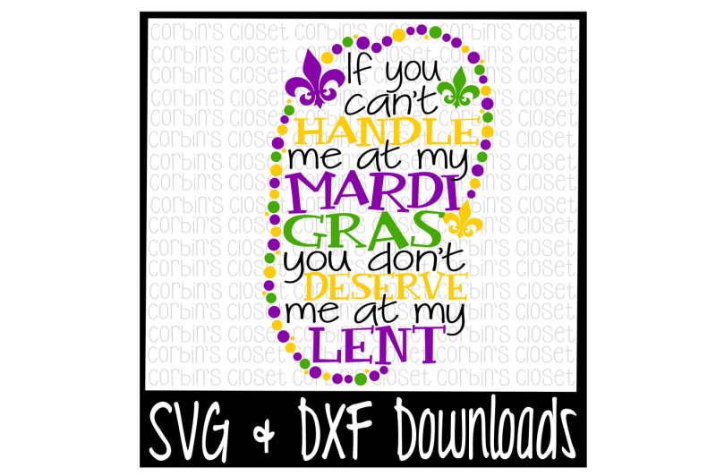 Download Mardi Gras SVG * Lent SVG * Mardi Gras * Beads Cut File By ...