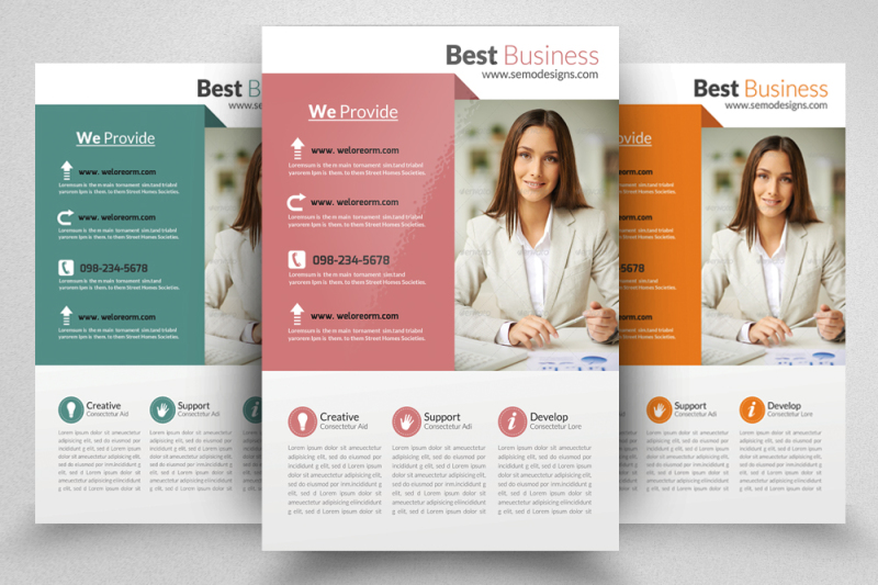 Business Training Agency Flyer By Designhub | TheHungryJPEG