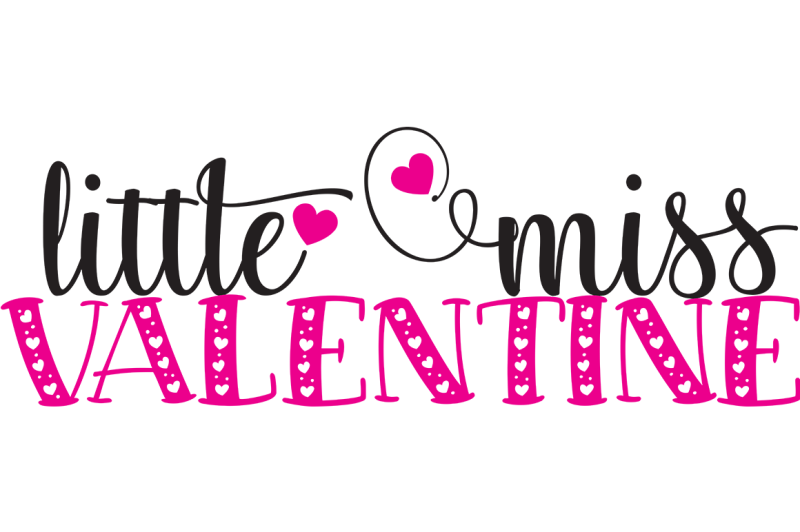 Little Miss Valentine SVG By Cinnamon&Lime | TheHungryJPEG.com