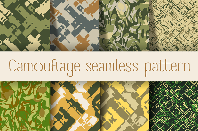 Camouflage Seamless Pattern Design Free Svg Files Australian