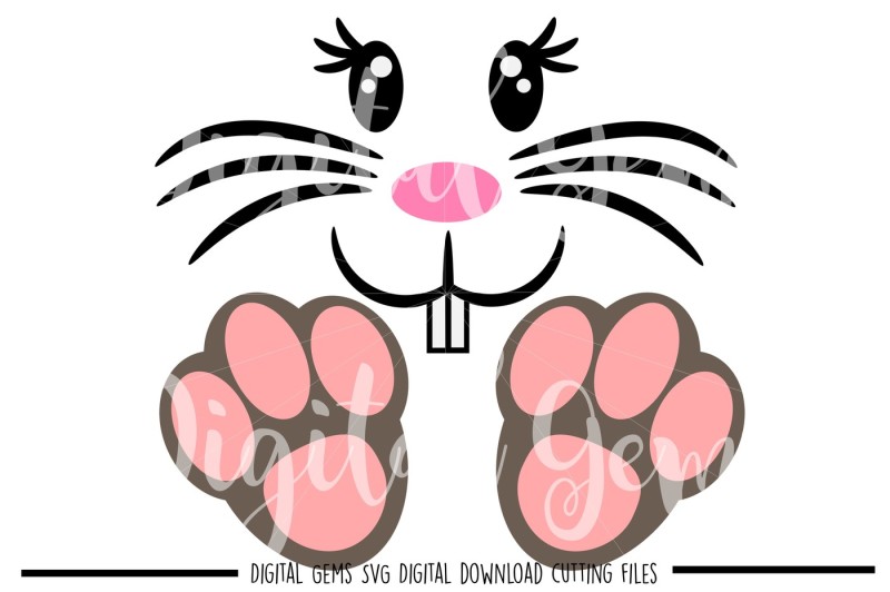 Download Free Easter Bunny Face Feet Svg Dxf Eps Png Files Crafter File Free Svg Cut Quotes Files