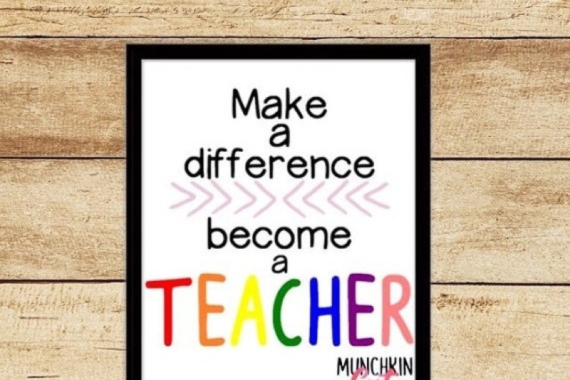 Download Make A Difference Become A Teacher Cutting Design Download Free Svg Files Creative Fabrica SVG Cut Files