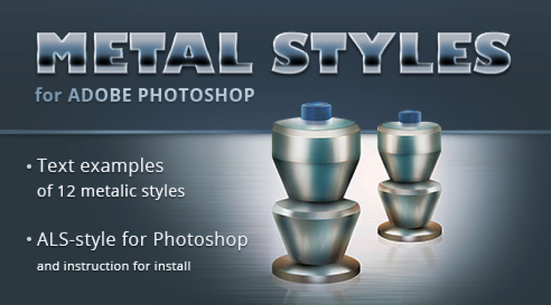 Metal Styles For Adobe Photoshop By Inmotus Design Thehungryjpeg Com