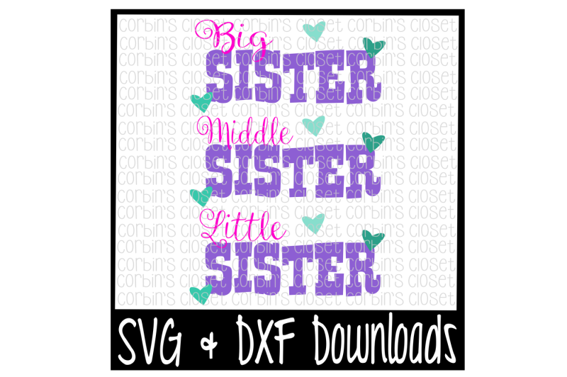 Download Clip Art Sister Svg Cuttables Silhouette File New Baby Svg Svgs Cricut Cut File Little Sister Svg Art Collectibles