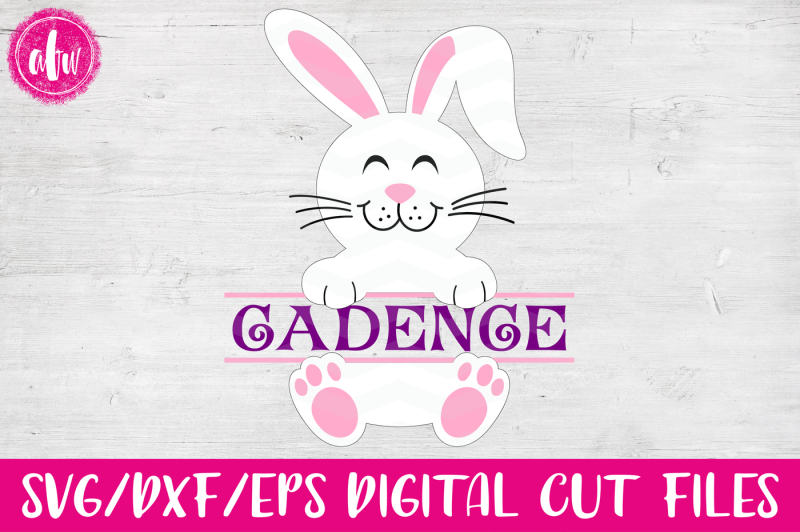 Download Split Easter Bunny - SVG, DXF, EPS Cut Files By AFW ...