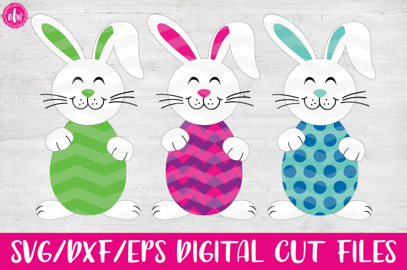 Easter Bunny Egg Patterns - SVG, DXF, EPS Cut Files By AFW Designs ...