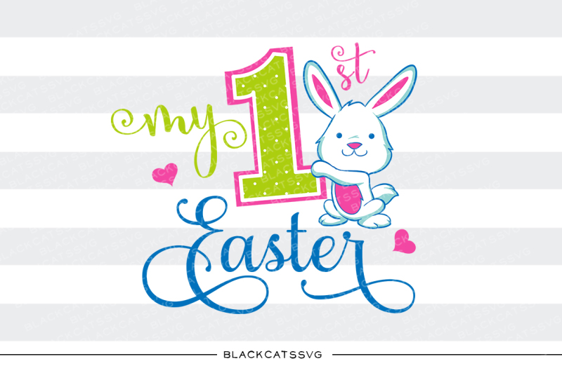 Free My first Easter - cute bunny - SVG file Crafter File - Free SVG