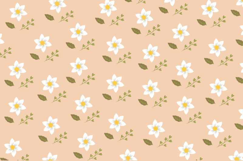 spring-elements-pattern By Mete Humay | TheHungryJPEG