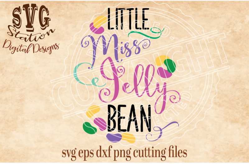 Download Free Little Miss Jelly Bean Easter  Svg Dxf Png Eps Cutting File Silhouette Cricut Crafter File