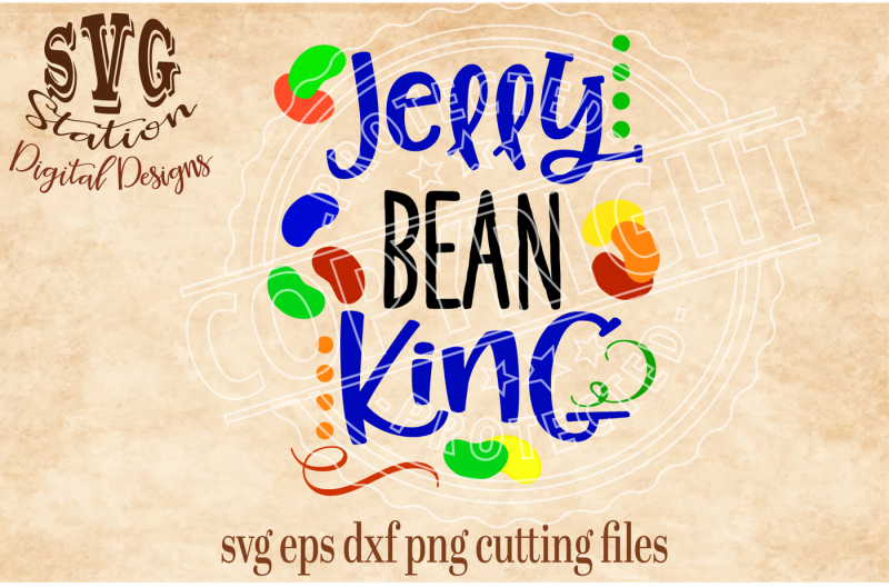 Download Free Jelly Bean King Easter  Svg Dxf Png Eps Cutting File Silhouette Cricut Crafter File