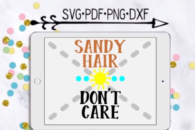 Download Free Sandy Hair Don'T Care Cutting Design Crafter File