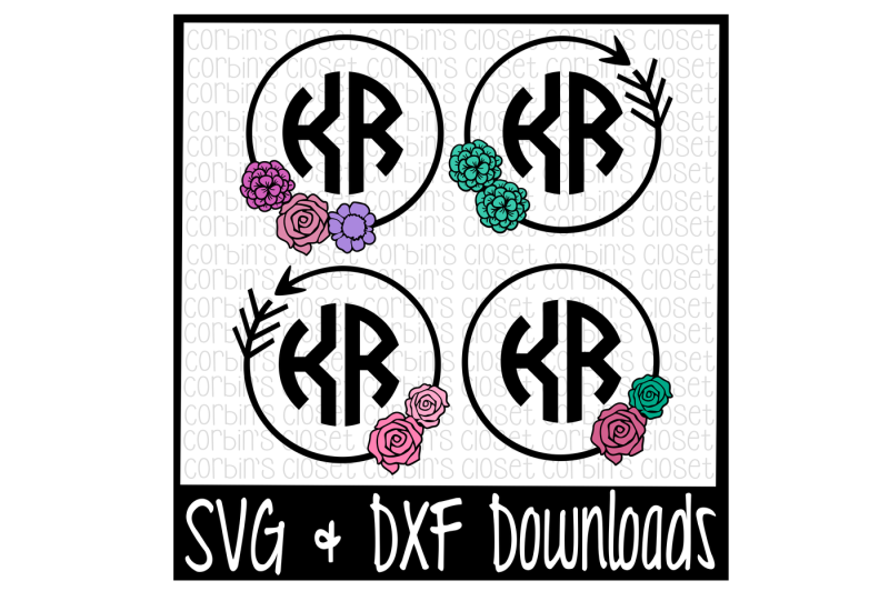 Download Free Floral Monogram Svg Circle Monogram Svg Cut File Crafter File Download Free Svg Files Available In Multiple Formats