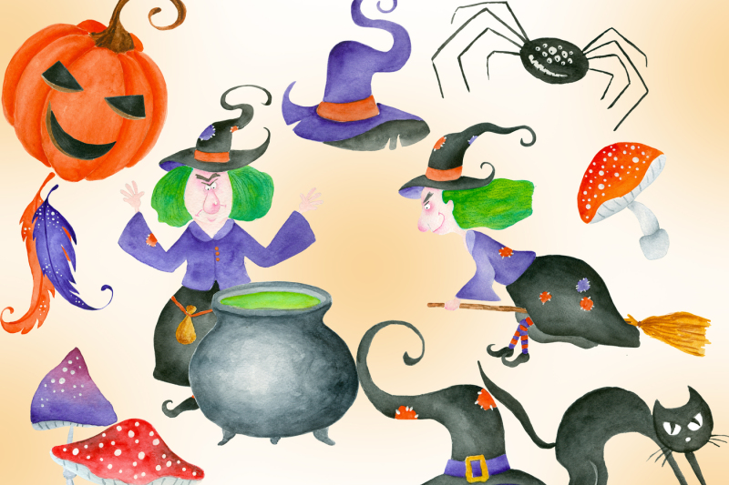 Halloween clipart By DigitalDesignsAndArt | TheHungryJPEG