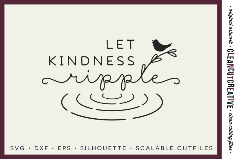 More kindness. More kindness