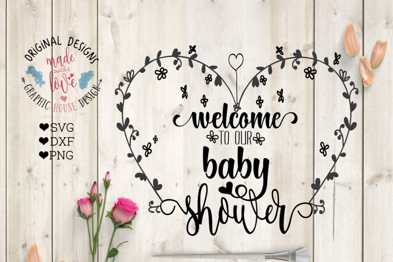 Download Welcome To Our Baby Shower Cutting File