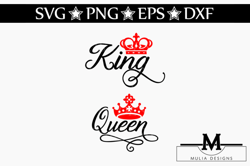 Download Free King And Queen Svg PSD Mockup Template