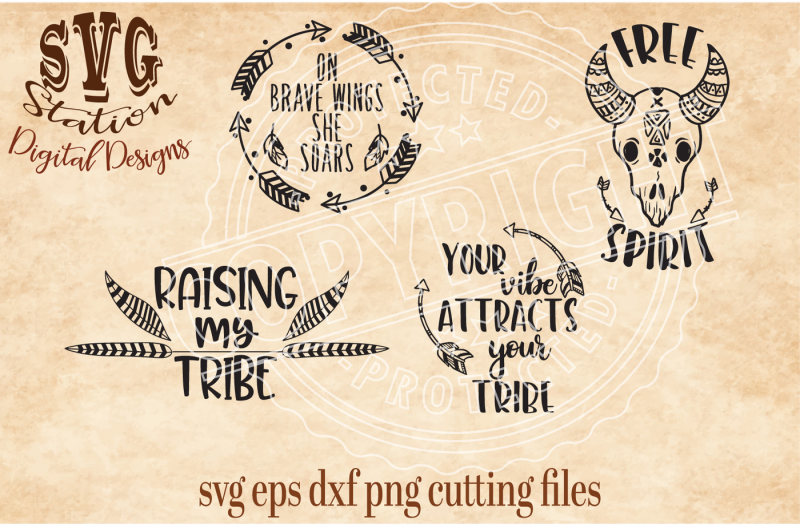 Download Free Boho Tribal Svg Dxf Png Eps Cutting File Silhouette Cricut Crafter File Cut File Background